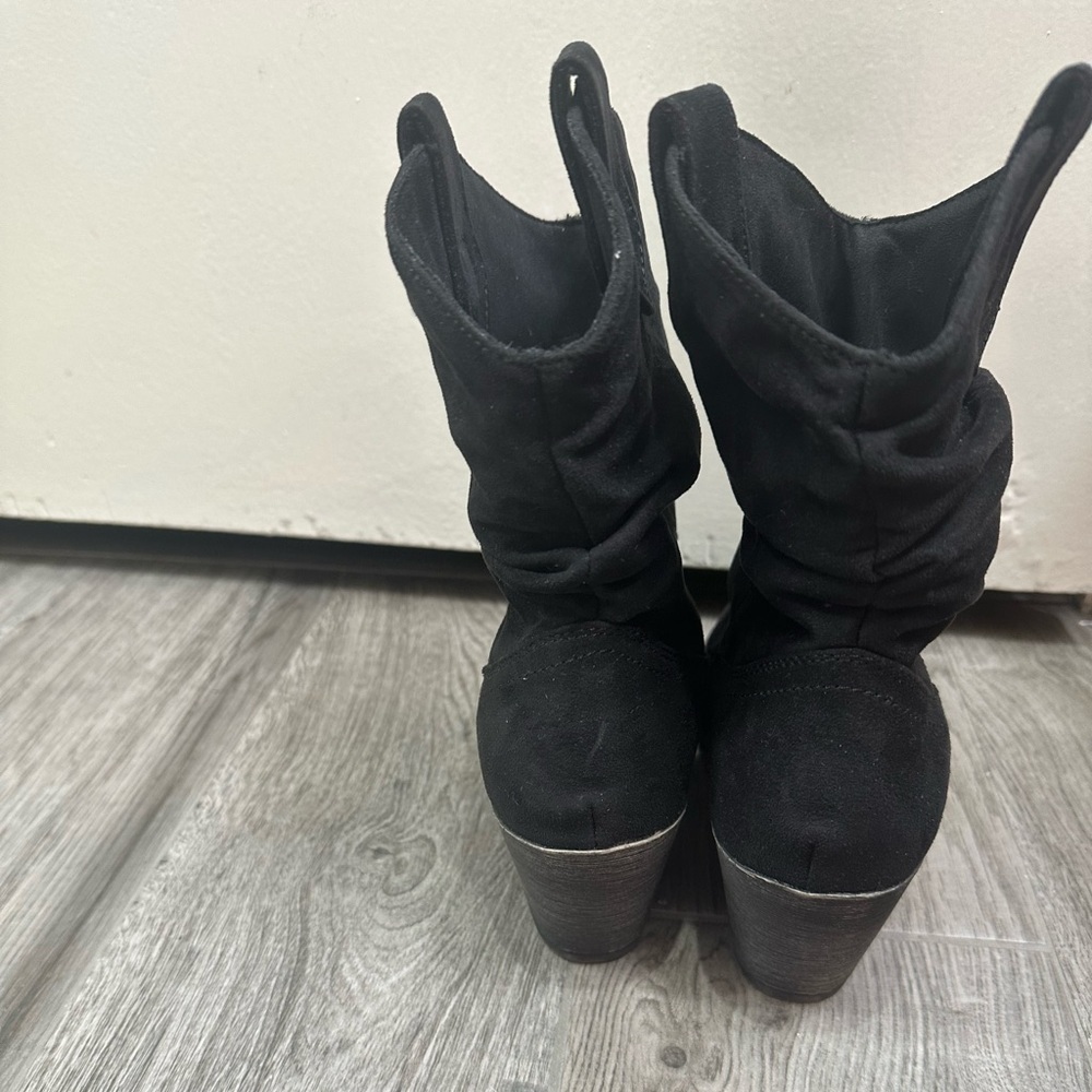 Rocket Dog Black Heeled Boots - Picture 7 of 12